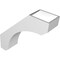 Ekena Millwork 6-in. W x 22-in. D x 22-in. H Legacy Architectural Grade PVC Knee Brace BRCP06X22X22LEC - alternate 2
